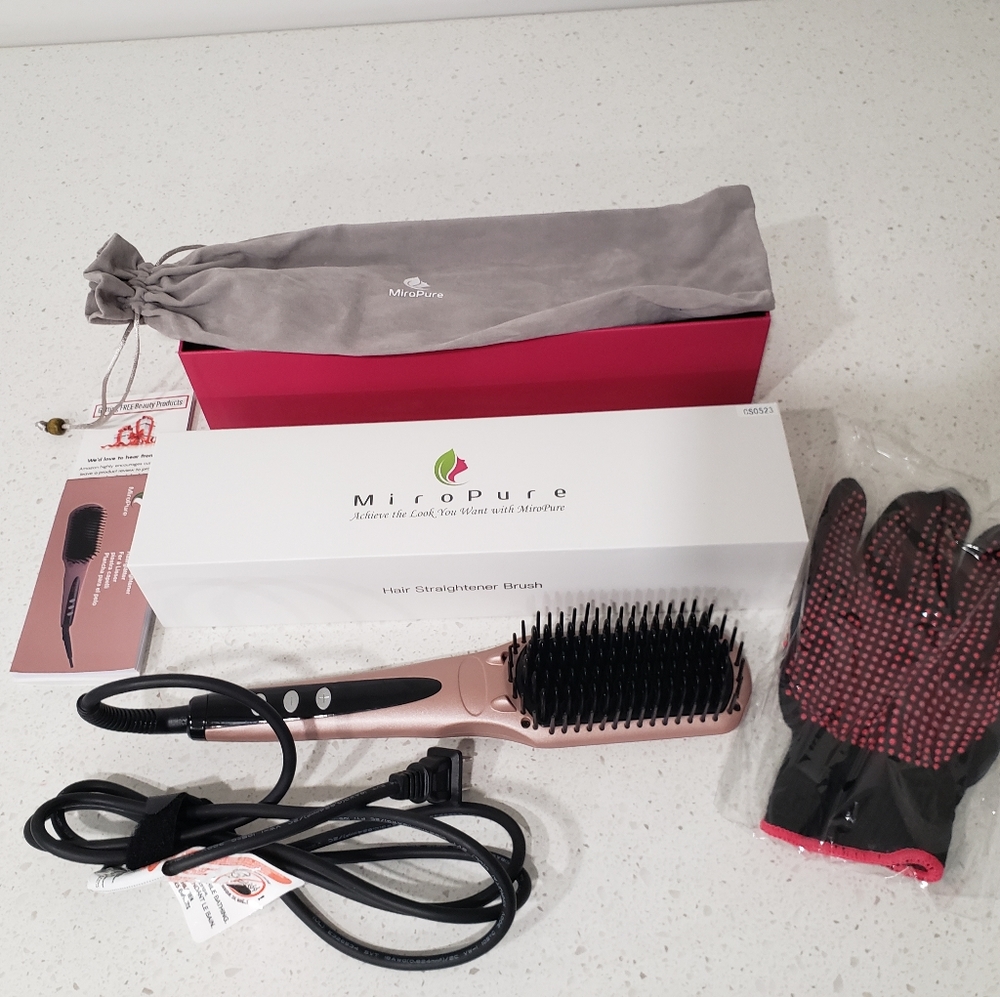 MiroPure 2 in 1 Ionic Hair Straightener Brush